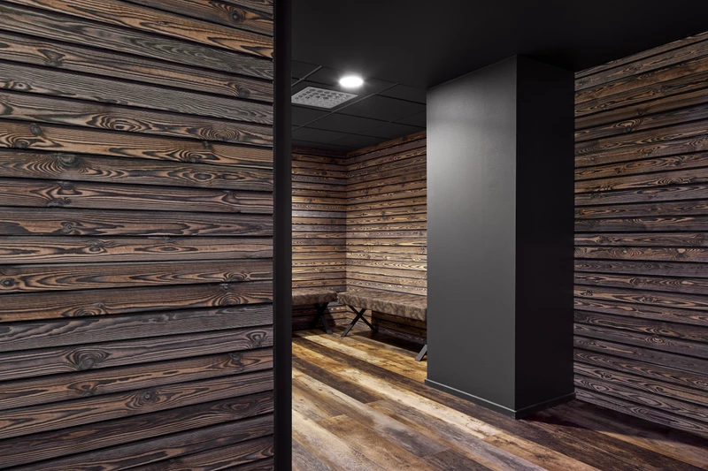 TRIB3 Helsinki Sture, hiilletty puu tunnelman rakentajana