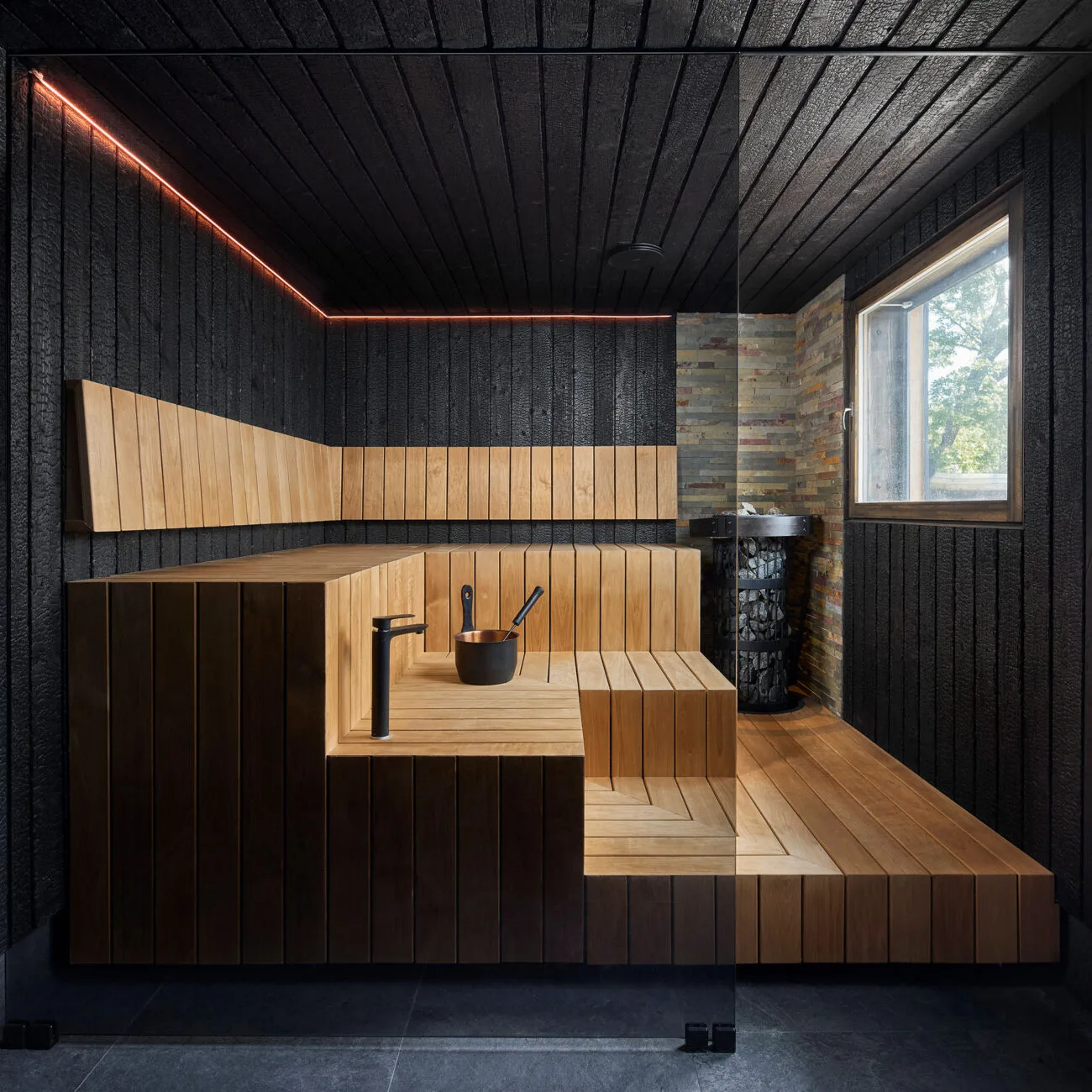 Hiil Hiili Shou Sugi Ban Charred Wood Hiilletty Puu Sauna