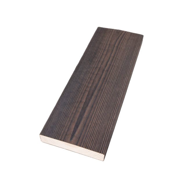 Kelo - Hiilletty, harjattu ja harmaaksi sävytetty puu - charred, brushed and gray tinted wood